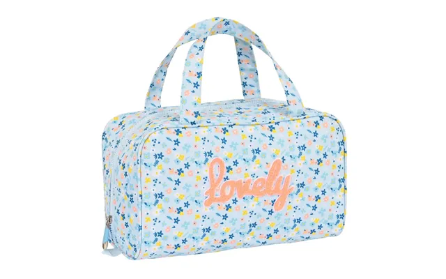 Moos Skoletoilettaske Lovely - Blå, 31 × 14 × 19 Cm