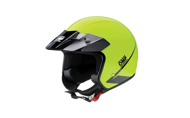 Motorcykelhjelm Omp Star - Gul, Str. L
