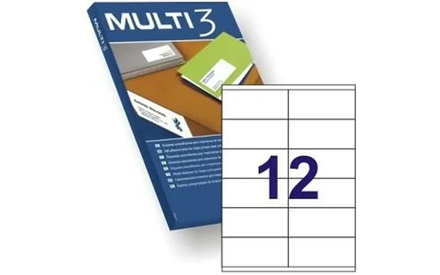Multi 3 Printeretiketter - Hvid