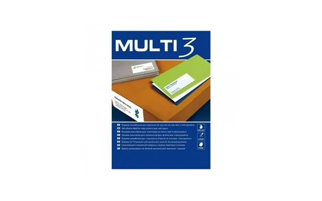 Multi 3 Selvklæbende Etiketter - Hvid, 105 × 48 Mm, 500 Ark