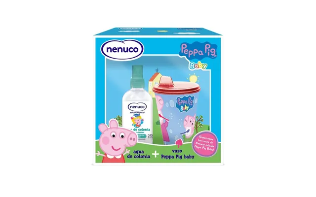 Nenuco Peppa Pig Parfumesæt Til Børn - 2 Dele Eau De Cologne 240 Ml Glas