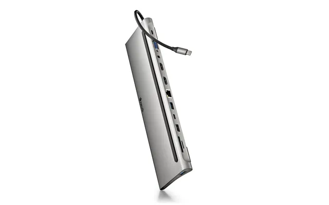 Ngs Wonderdock12 Dockingstation - 12 Porte, Aluminium, Grå Sølv