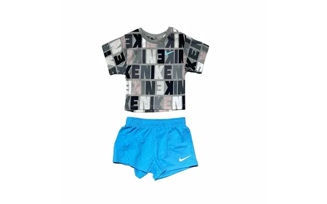 Nike Knit Short Sæt Til Børn, Blå - 3 År