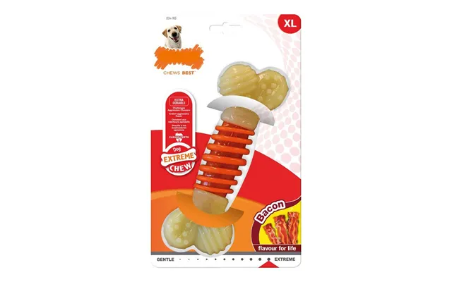 Nylabone Extreme Chew Pro Action Bacon-bidering Til Hund - Str