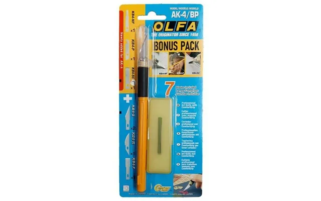 Olfa Art Knife Pro Ak-4 - Præcisionsskærer Med 7 Klinger