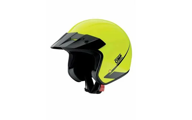 Omp Star Motorcykelhjelm - Gul Hvid, Str. S
