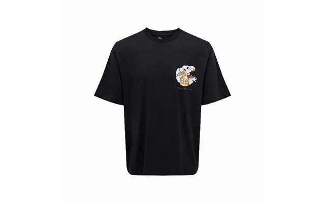 Only & Sons Onsdisney Life Rlx T-shirt Til Mænd - Sort, M