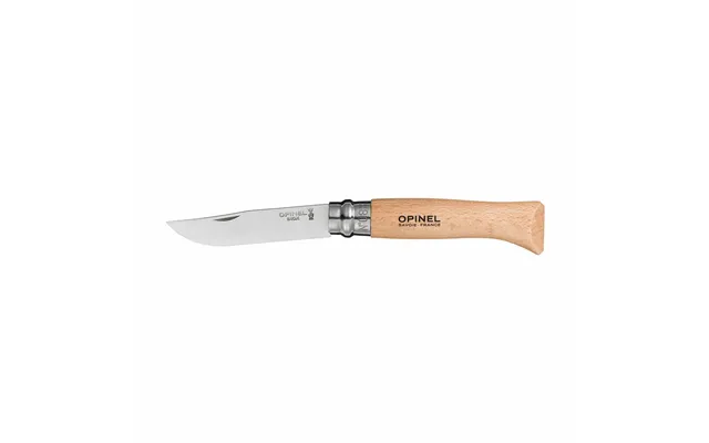 Opinel N 8 Lommekniv 8,5 Cm - Rustfrit Stål, Birketræ