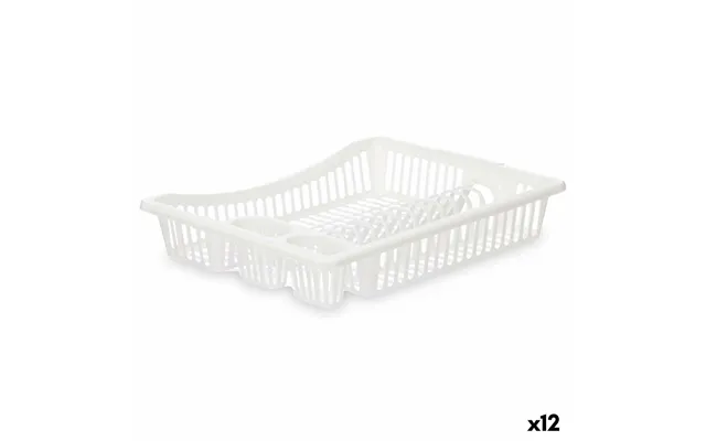 Opvaskestativ Kinvara - Hvid 45,5 × 8 × 36,5 Cm 12 Stk.