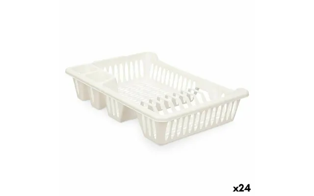 Opvaskestativ Kinvara - Hvid Plastik, 40 × 8 × 29,5 Cm 24 Stk