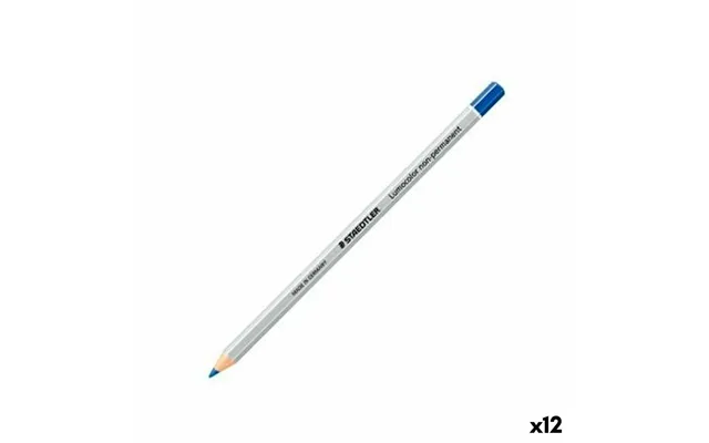 Overstregningstusch Staedtler Lumocolor Non Permanent Blå 12 Enheder