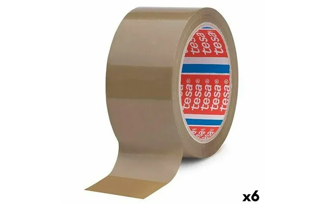 Pakketape Tesa Brun 50 Mm X 66 M - 6 Ruller