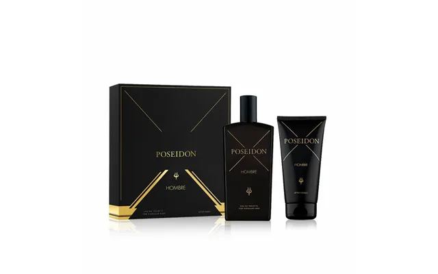 Parfumesæt Til Mænd Poseidon Hombre - 2 Dele Edt 100 Ml Aftershave 100 Ml