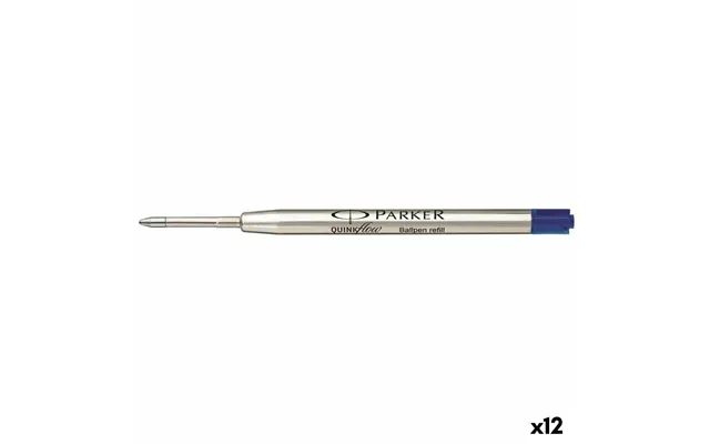 Parker Quink Flow Kuglepen-refill - Blå, 12 Stk.