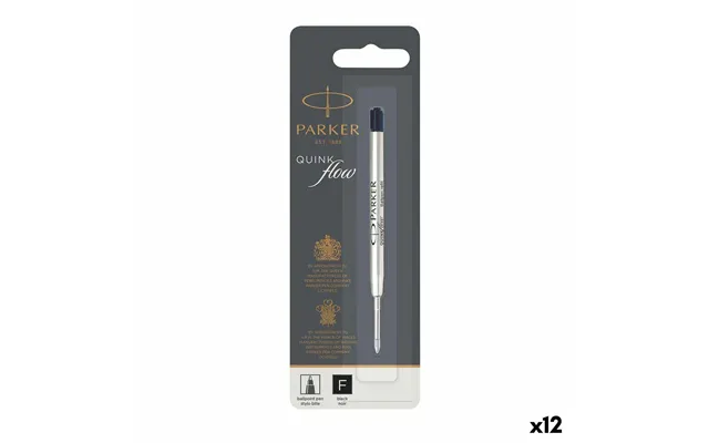 Parker Quink Flow Kuglepen-refill - Sort, 12 Stk.