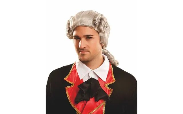 Paryk Til Kostume - Retro Lord, Hvid M