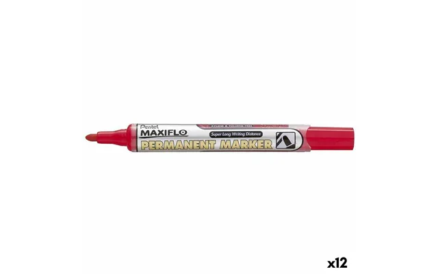 Pentel Maxiflo Nlf50 Sprittusch - Rød, 12 Stk.