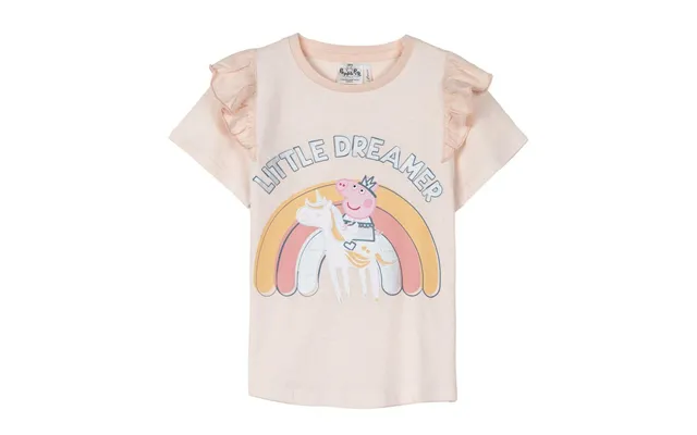 Peppa Pig T-shirt Til Piger, Lyserød - 2 År, Kortærmet, 100% Bomuld