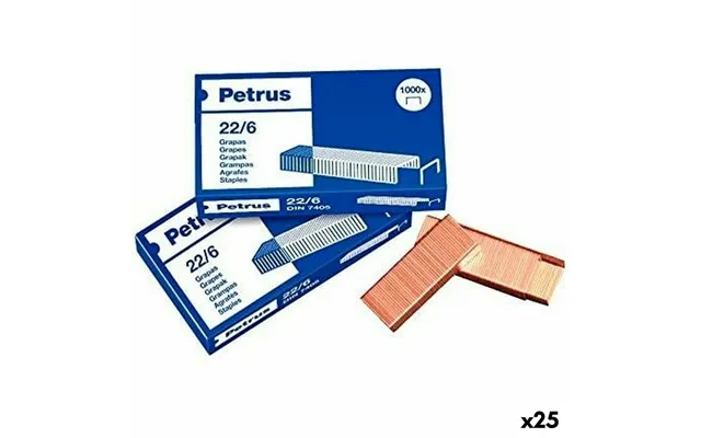 Petrus Hæfteklammer 22 6 - 6 Mm, 25 Enheder