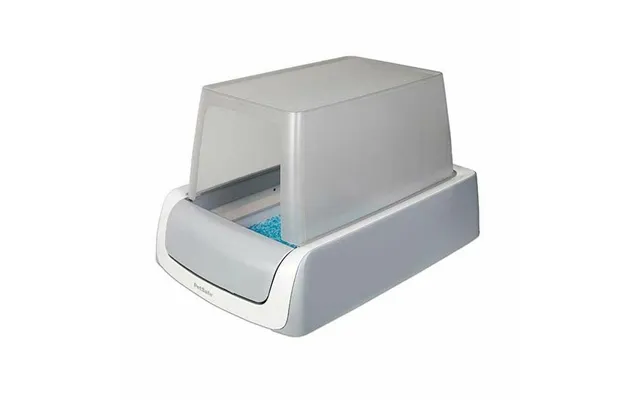 Petsafe Kattebakke Med Automatisk Rengøring - Hvid Grå, Plastik, 15 × 70 × 48,5 Cm