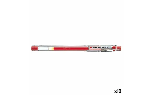 Pilot G-tec C4 Gelpen - Rød, 0,2 Mm 12 Stk.
