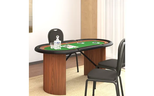 Pokerbord 10 Pers. 160x80x75 Cm Grøn
