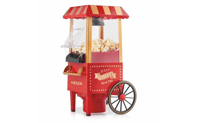 Popcornmaskine Haeger Pm-120.001a Rød 1200 W - Vintage Design