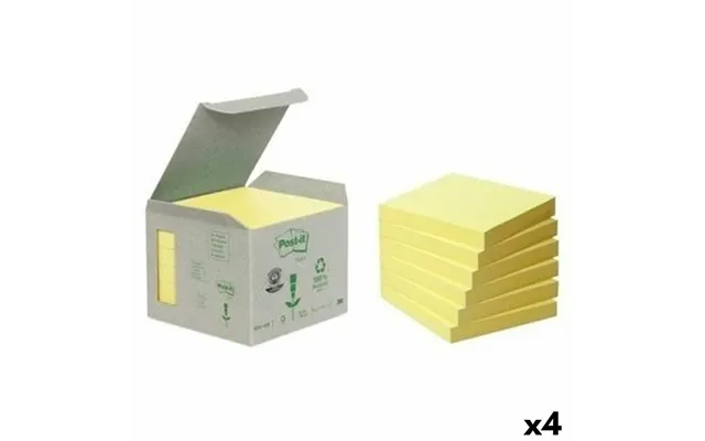 Post-it Gule Klæbesedler 76 X 76 Mm - 6 Blokke 4 Enheder