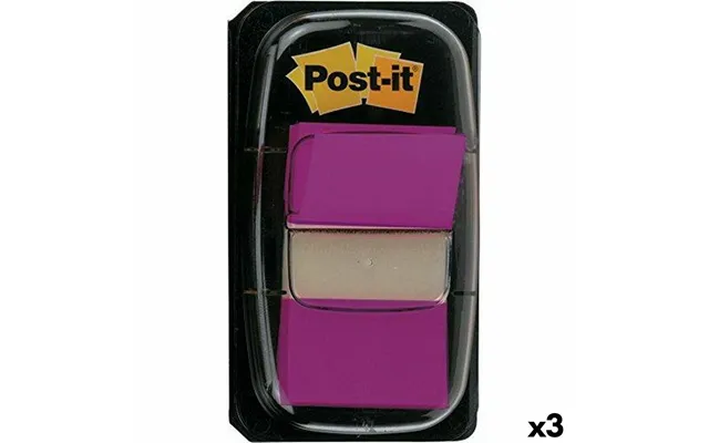 Post-it Index Klæbende Faner 25 × 43 Mm - Violet 3 Stk.