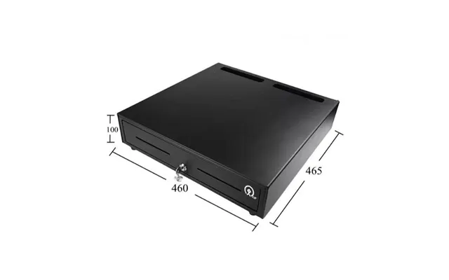 Premier Kasseskuffe 460 Hq-b - Sort Metal, 46 × 46,5 × 10 Cm