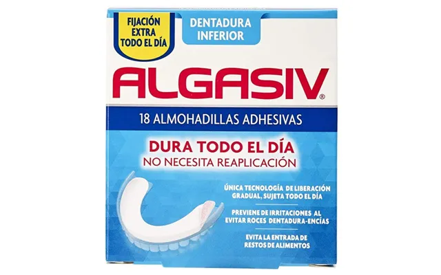 Protesefiksering Algasiv Inferior - 18 Klæbepuder Til Underprotese
