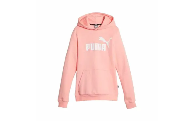 Puma Ess Logo Hættetrøje Til Drenge - Laksefarvet 4-5 År