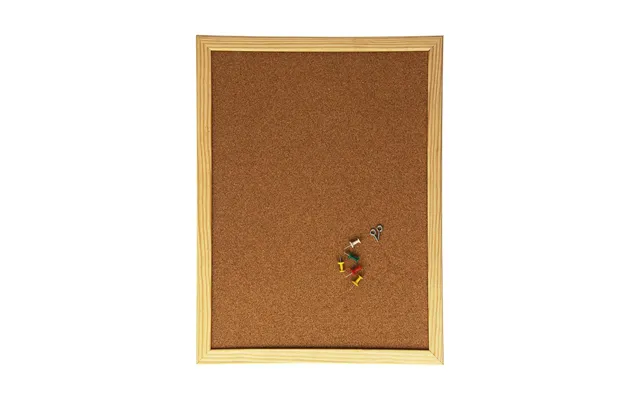 Q-connect Korktavle Brun 40 × 30 Cm - Bræt Til Opslag