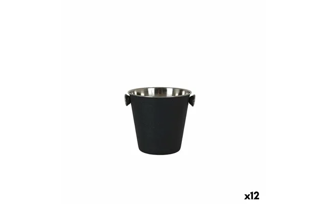 Quttin Isspand I Rustfrit Stål - Sort 12 Stk.