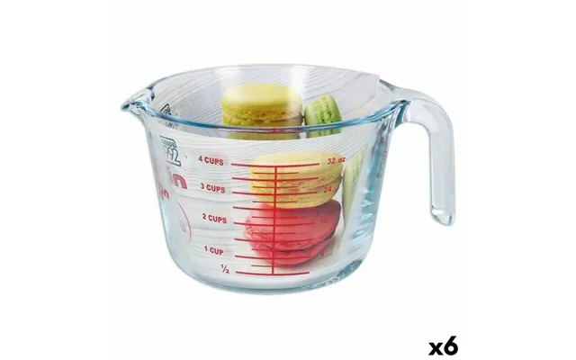 Quttin Målebæger I Glas 1 L - 6 Stk.