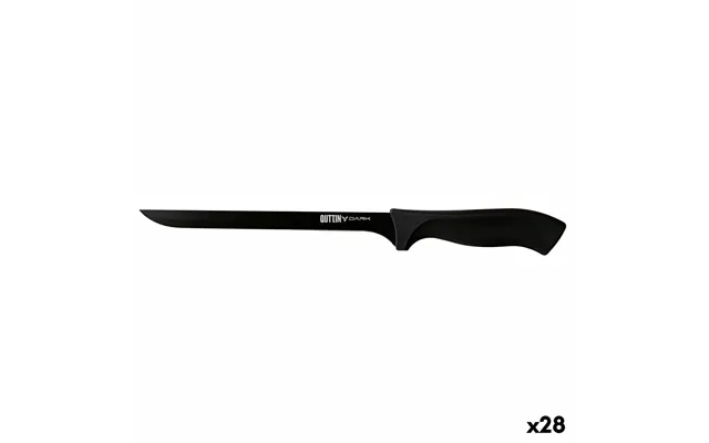 Quttin Skinkekniv Dark 22 Cm - Sæt Med 28