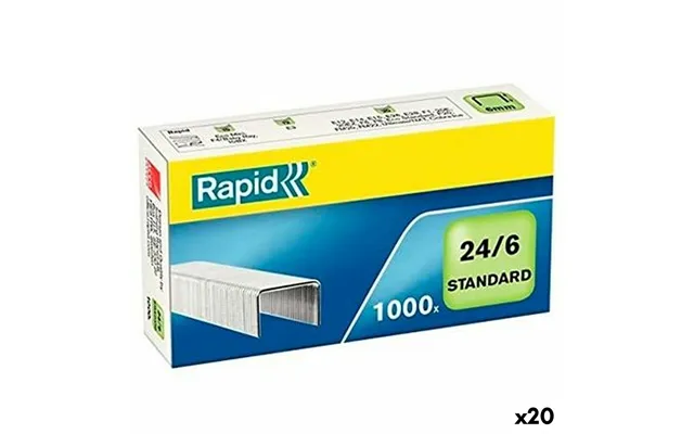 Rapid Hæfteklammer 24 6 - 6 Mm, Galvaniseret 20 Pakker