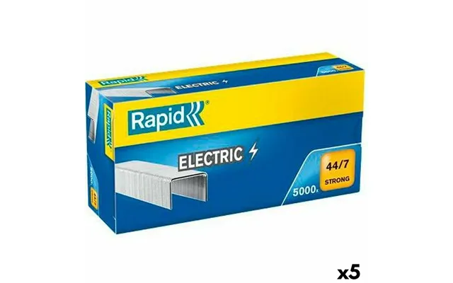 Rapid Hæfteklammer 44 7 - 5.000 Stk, Galvaniseret 5 Pakker
