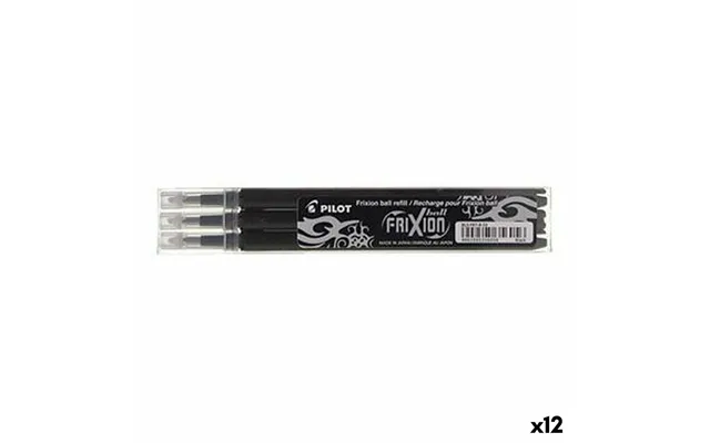 Refill Til Kuglepen Pilot Frixion 0,7 - Sort, 3 Stk. 12 Pakker