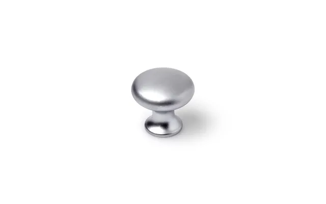 Rei Skabsknopper - Sølvfarvet Metal, Ø 25 × 24 Mm, Mat, 4 Stk
