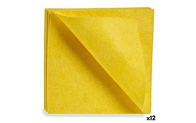 Rengøringsklude - Bløde Gule, 18 × 2,5 × 20 Cm 12 Enheder