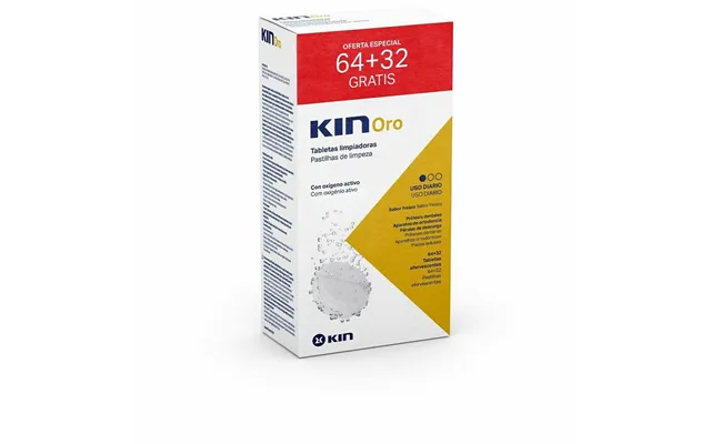 Rengøringstabletter Til Tandproteser Kin Oro - 64 Stk