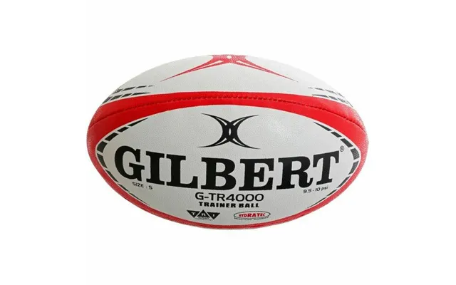 Rugbybold Gilbert G-tr4000 Str. 5 - Hvid Rød