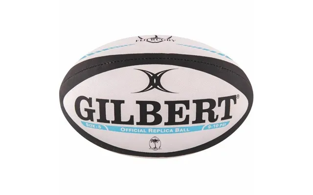 Rugbybold Gilbert Replica Fiji - Str. 5, Hvid