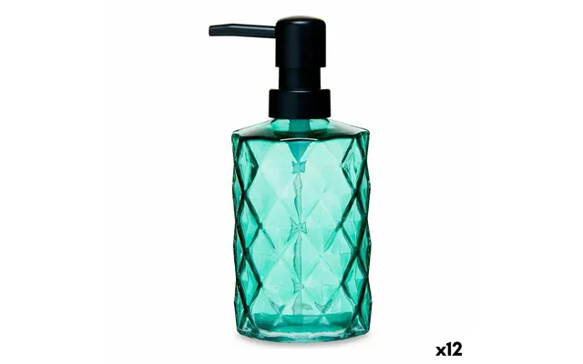 Sæbedispenser Berilo - Grøn Diamantlook, Plastik Krystal , 410 Ml 12 Stk