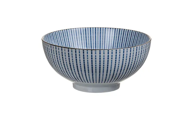 Salatskål 20 X 20 X 9,5 Cm Porcelæn Blå Hvid