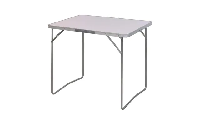 Sammenklappeligt Campingbord I Aluminium - 80 × 60 × 69 Cm, Hvid