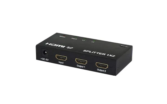 Savio Hdmi Splitter 1x2 - Hdmi Til 2 X Hdmi-adapter Cl-42 Sort, Metal