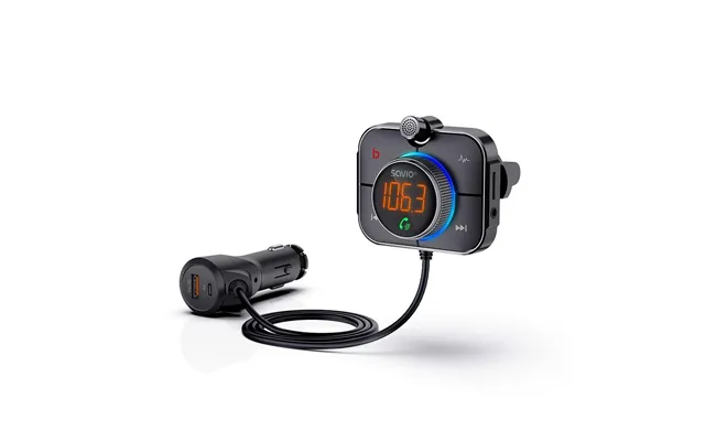 Savio Tr-14 Mp3-afspiller Og Fm-sender Til Bil - Sort