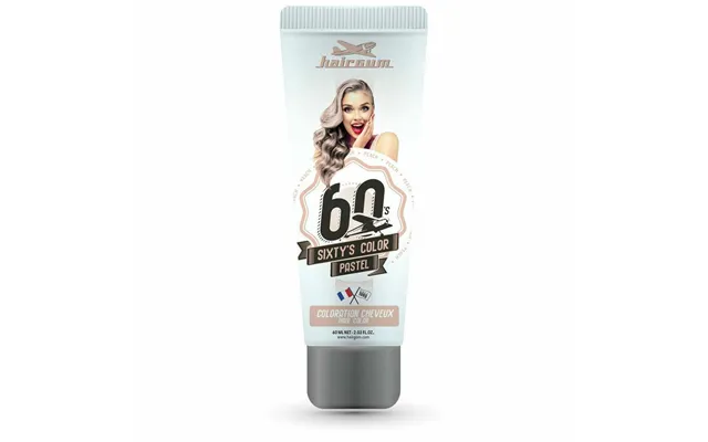 Semi-permanent Hårfarve Hairgum Sixty’s Color - Fersken 60 Ml